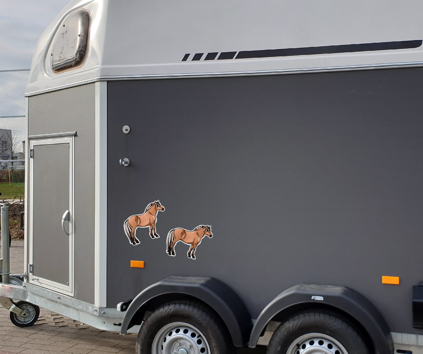 Norwegian Fjord Horse Weatherproof Bumper Sticker