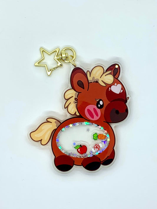 Hungry Horse Shaker Keychain
