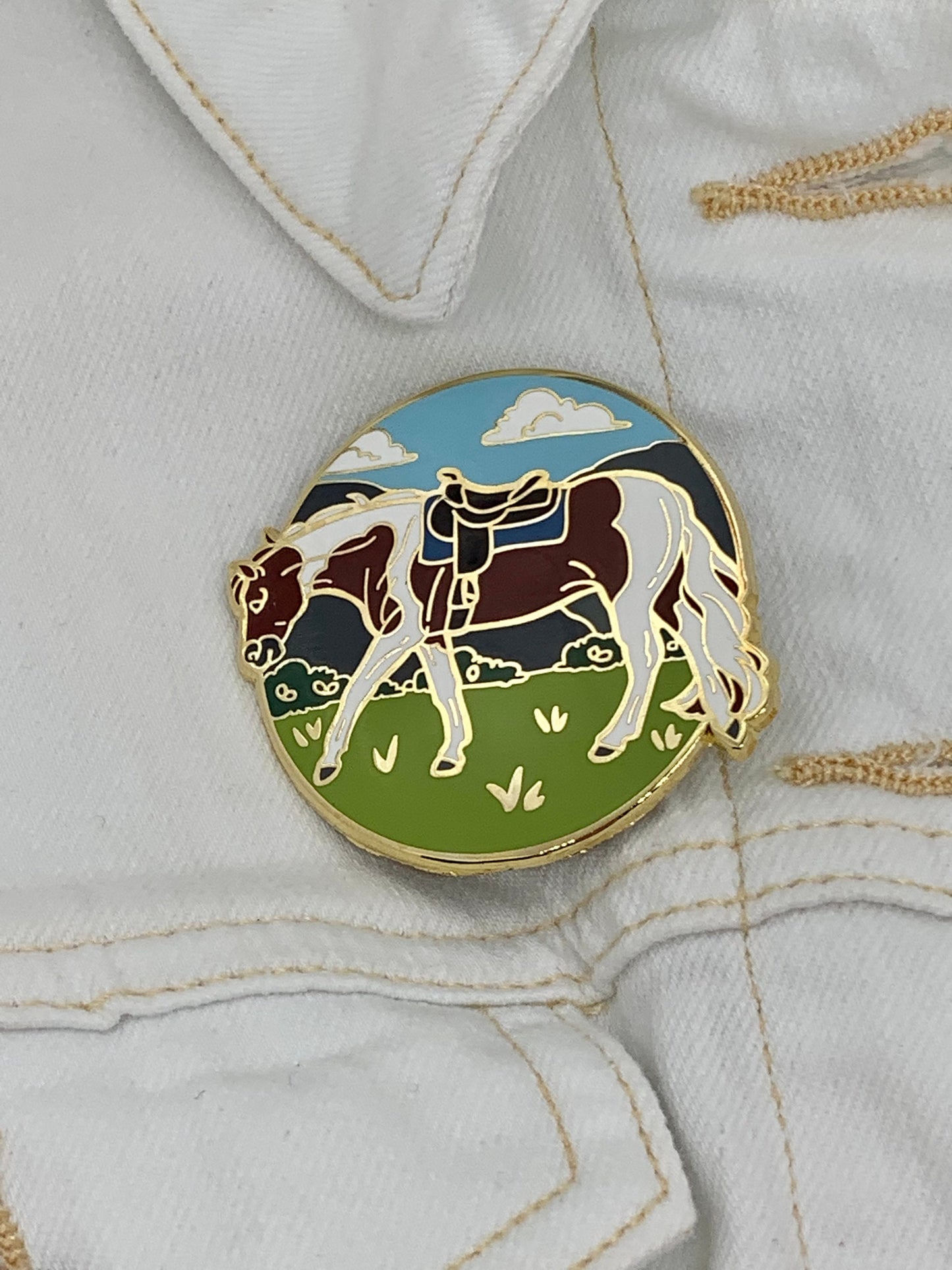 Quarter Horse / Paint Horse Enamel Pin