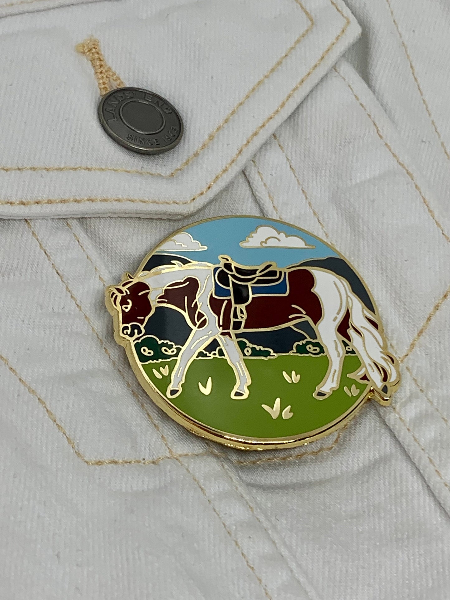 Quarter Horse / Paint Horse Enamel Pin