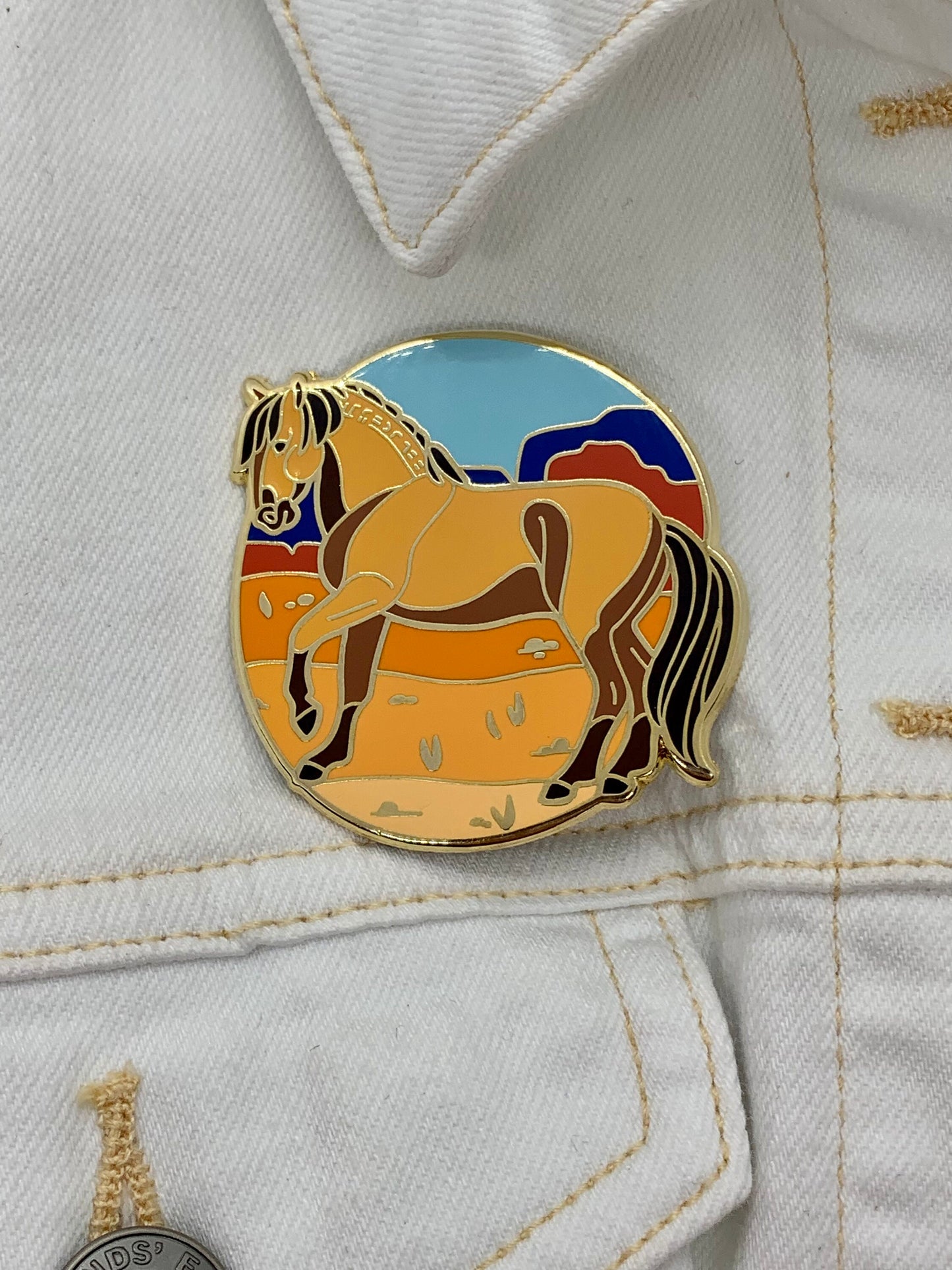 Mustang Horse Enamel Pin