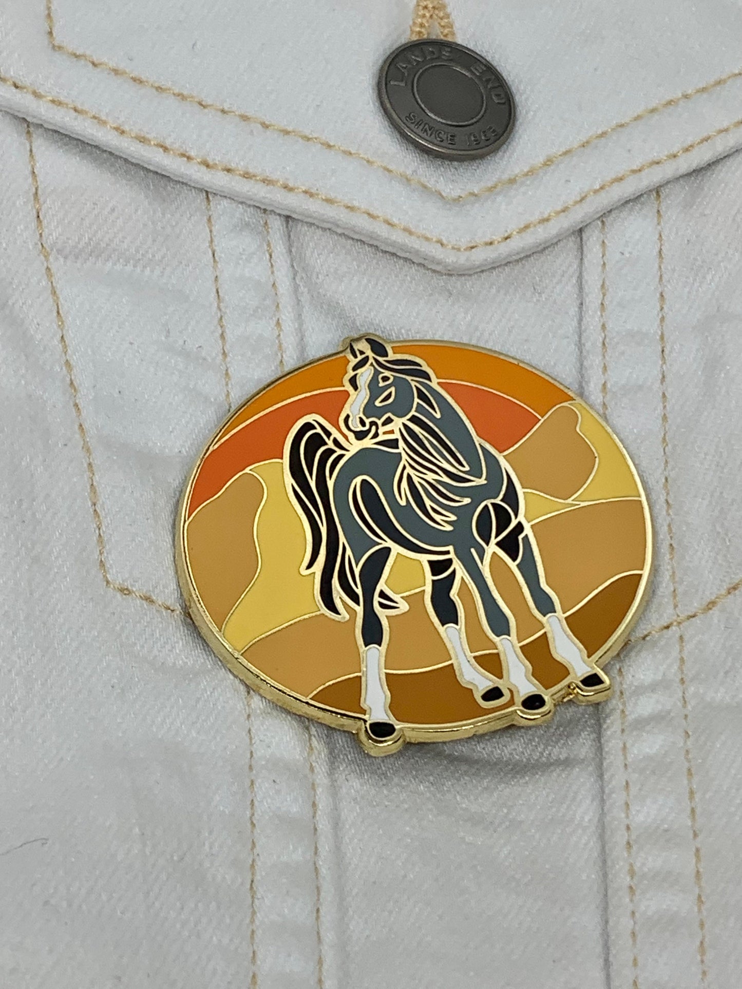 Arabian Horse Enamel Pin