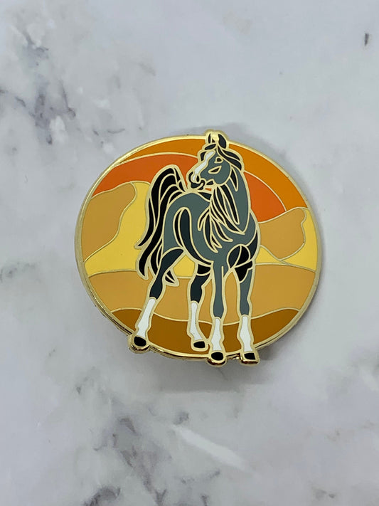 Arabian Horse Enamel Pin