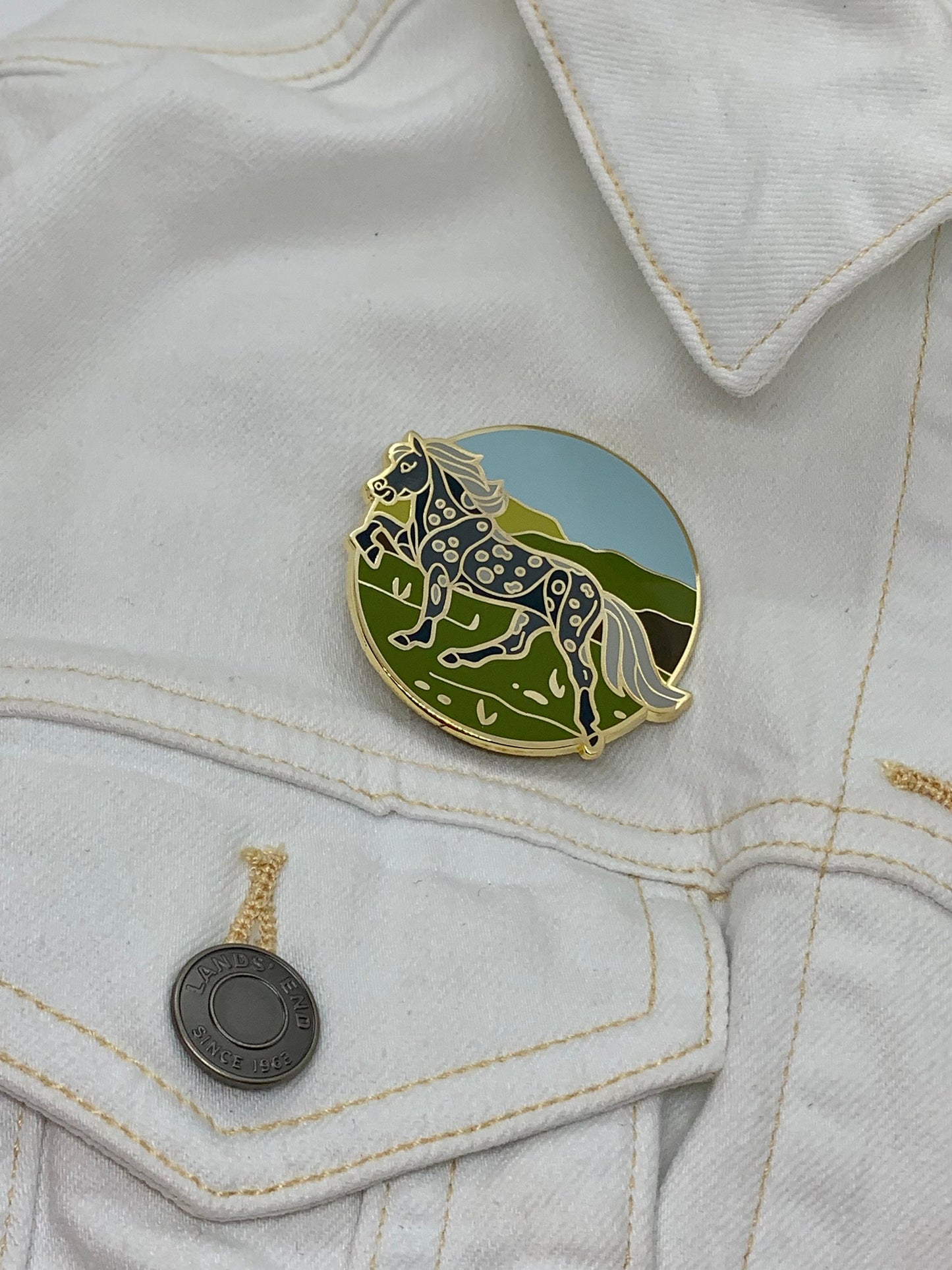 Icelandic Horse Enamel Pin