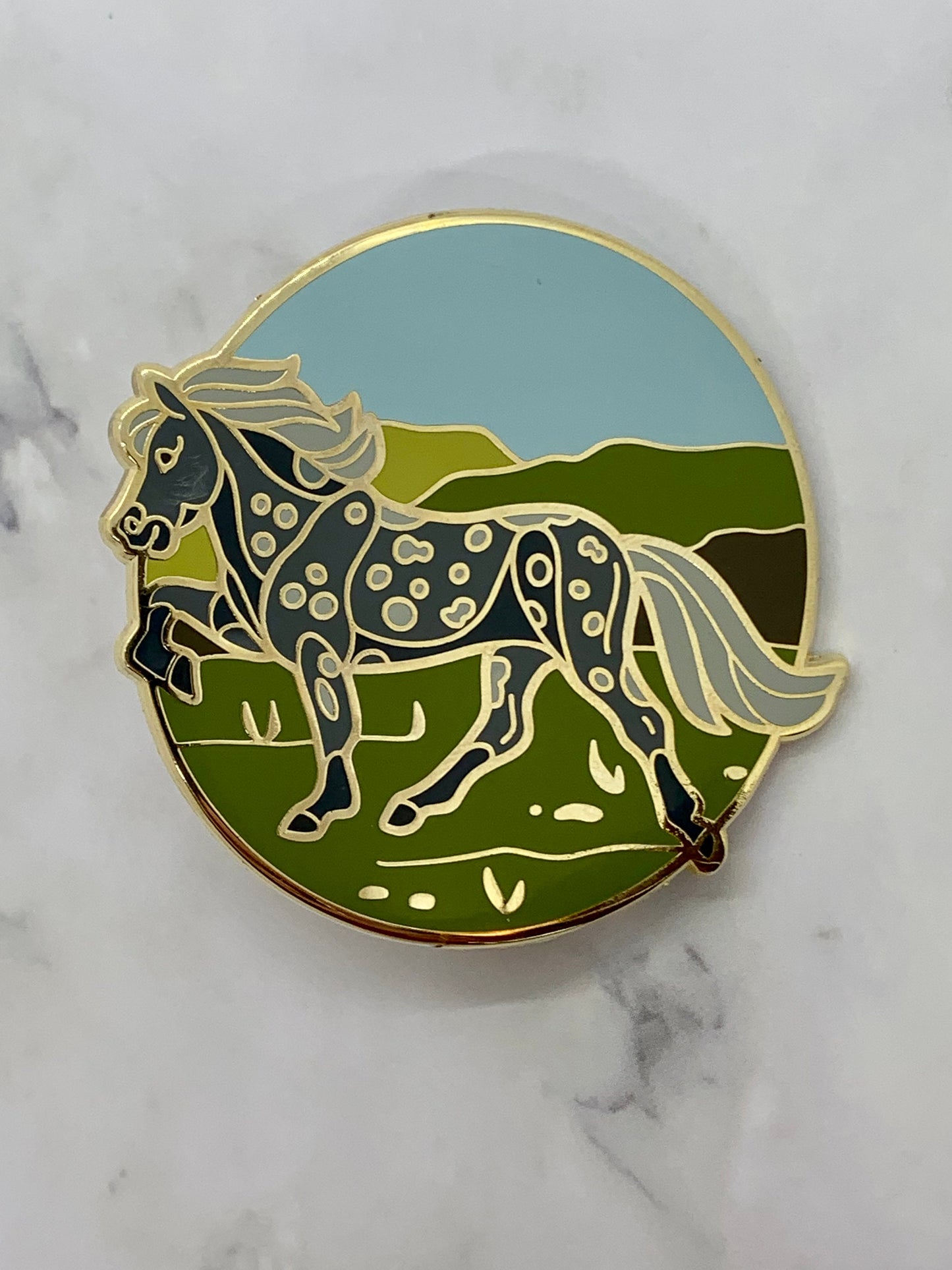 Icelandic Horse Enamel Pin