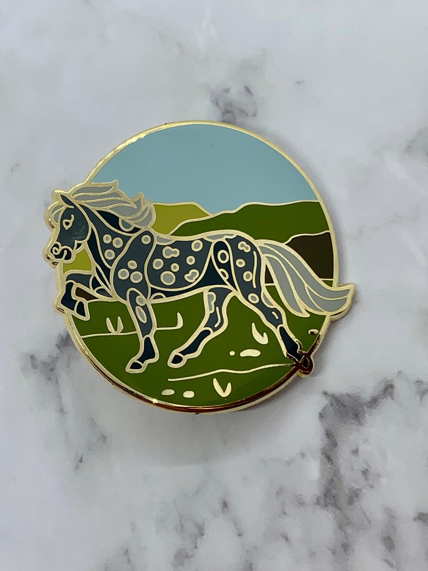 Icelandic Horse Enamel Pin