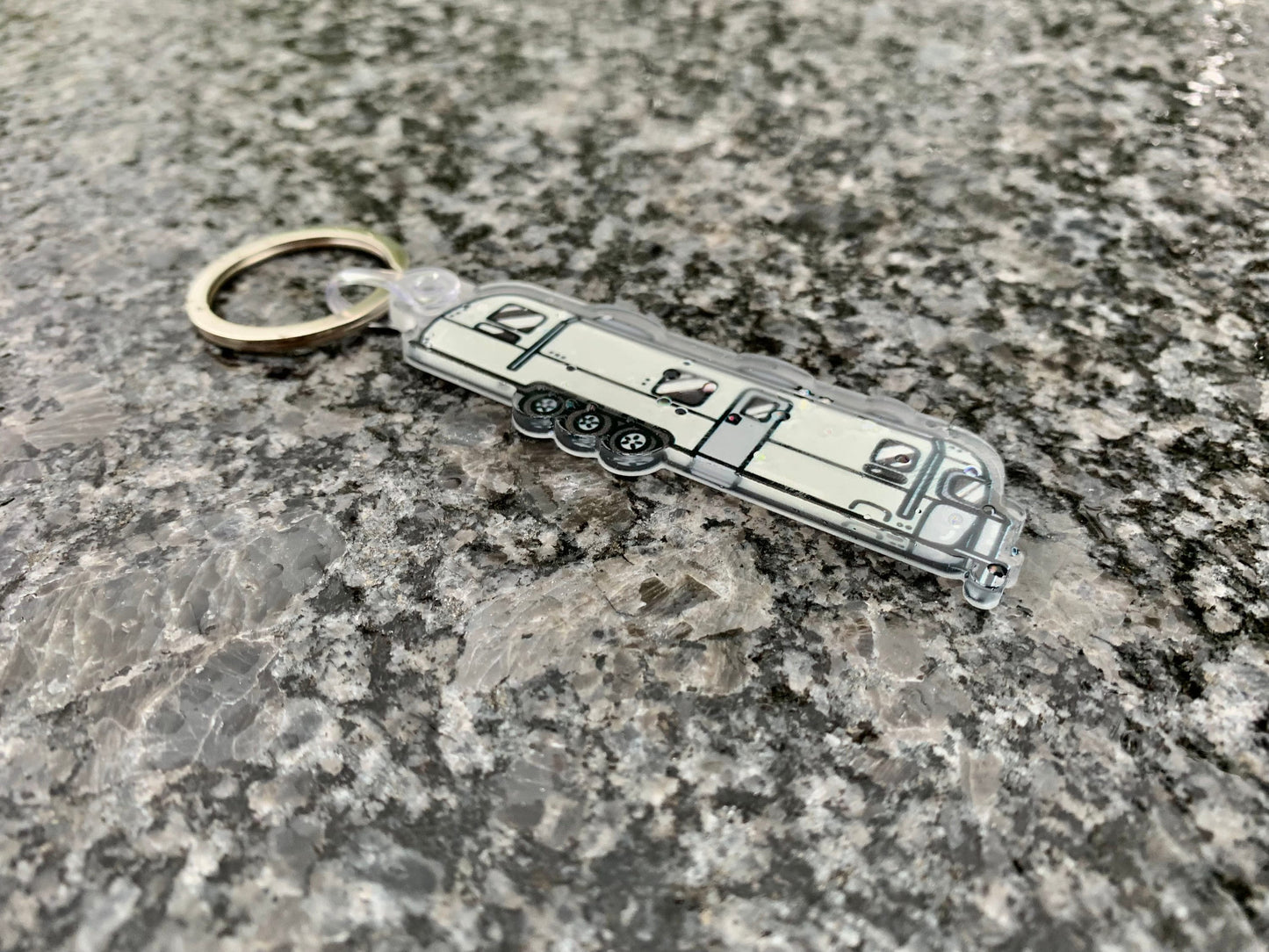 Triple Axle Airstream Acrylic Keychain