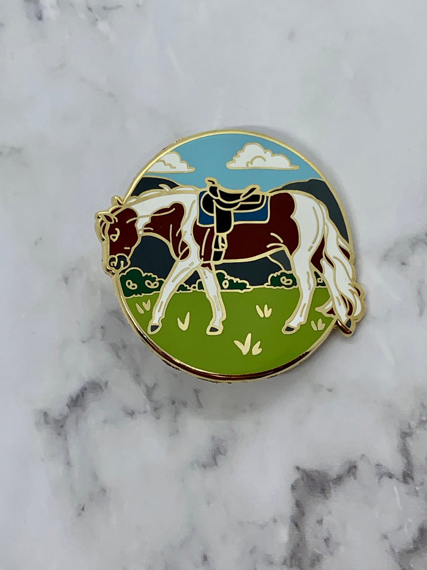 Quarter Horse / Paint Horse Enamel Pin