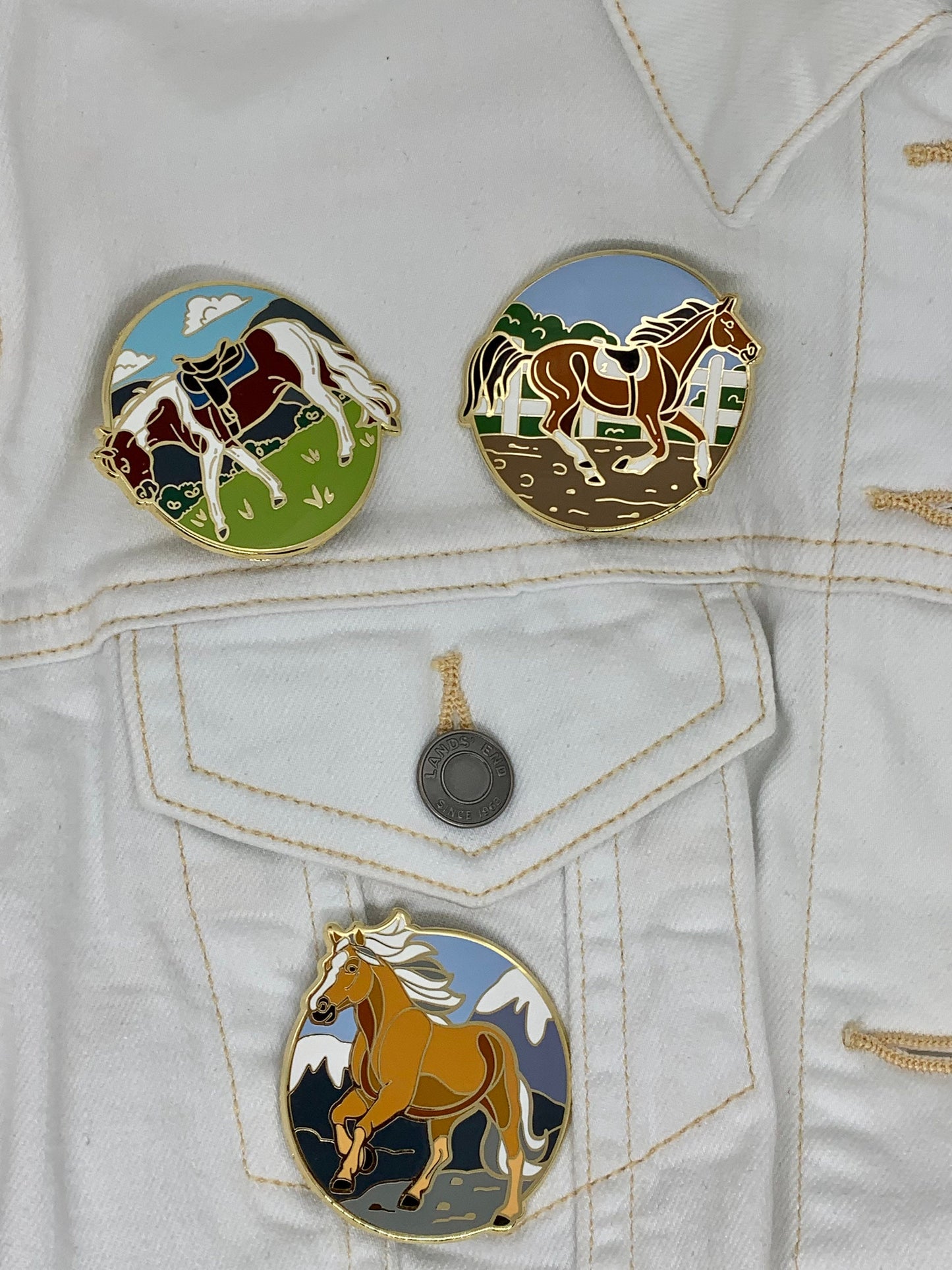 Haflinger Horse Enamel Pin