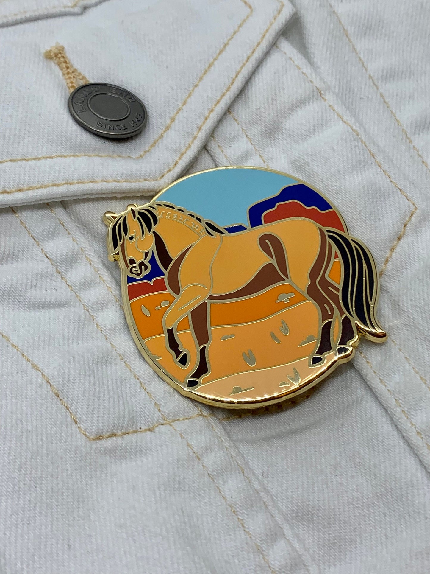 Mustang Horse Enamel Pin