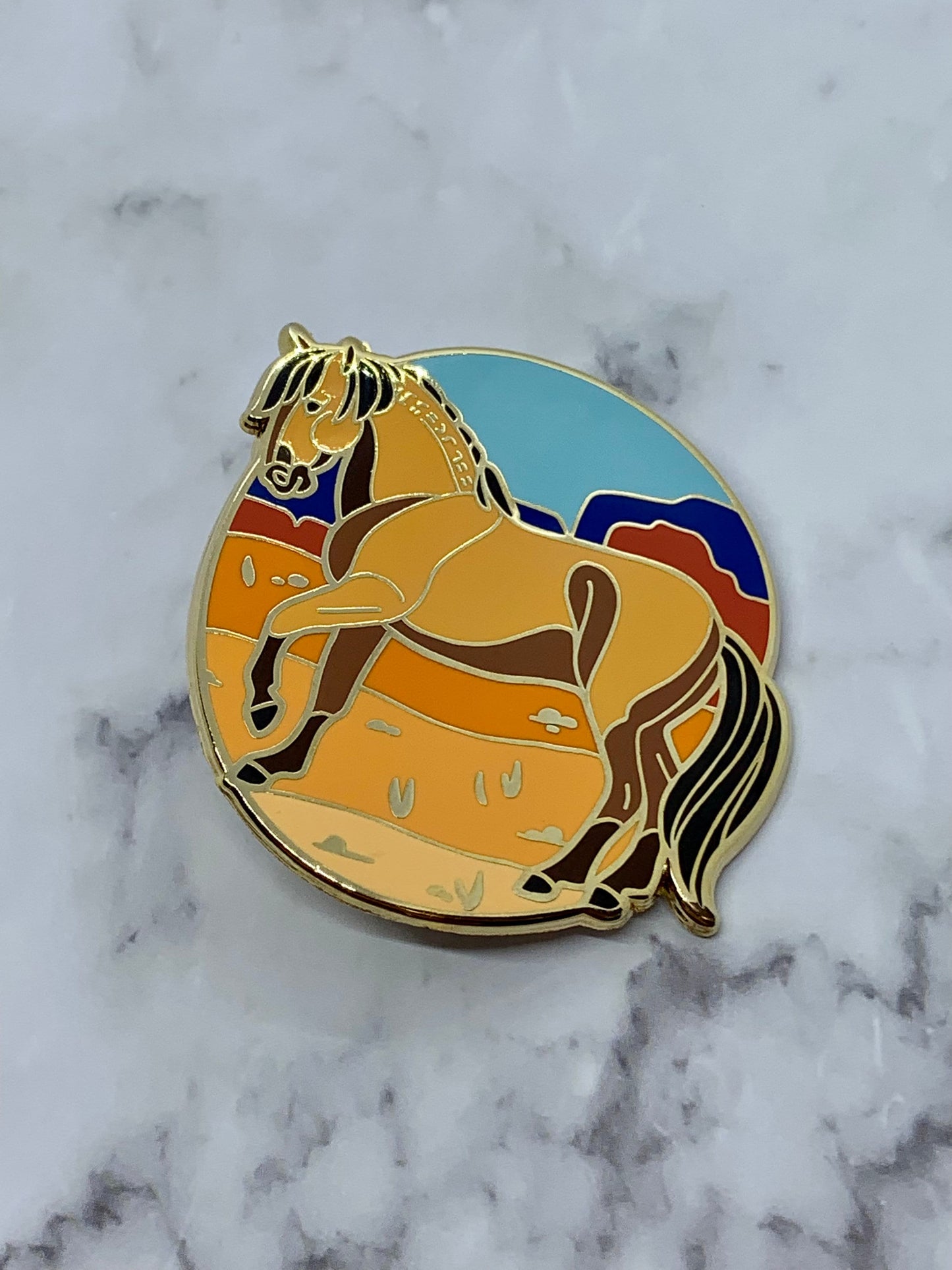 Mustang Horse Enamel Pin