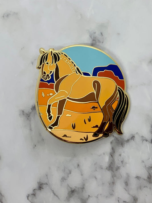 Mustang Horse Enamel Pin