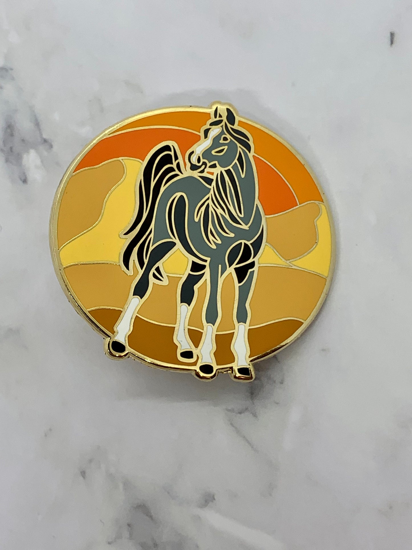 Arabian Horse Enamel Pin