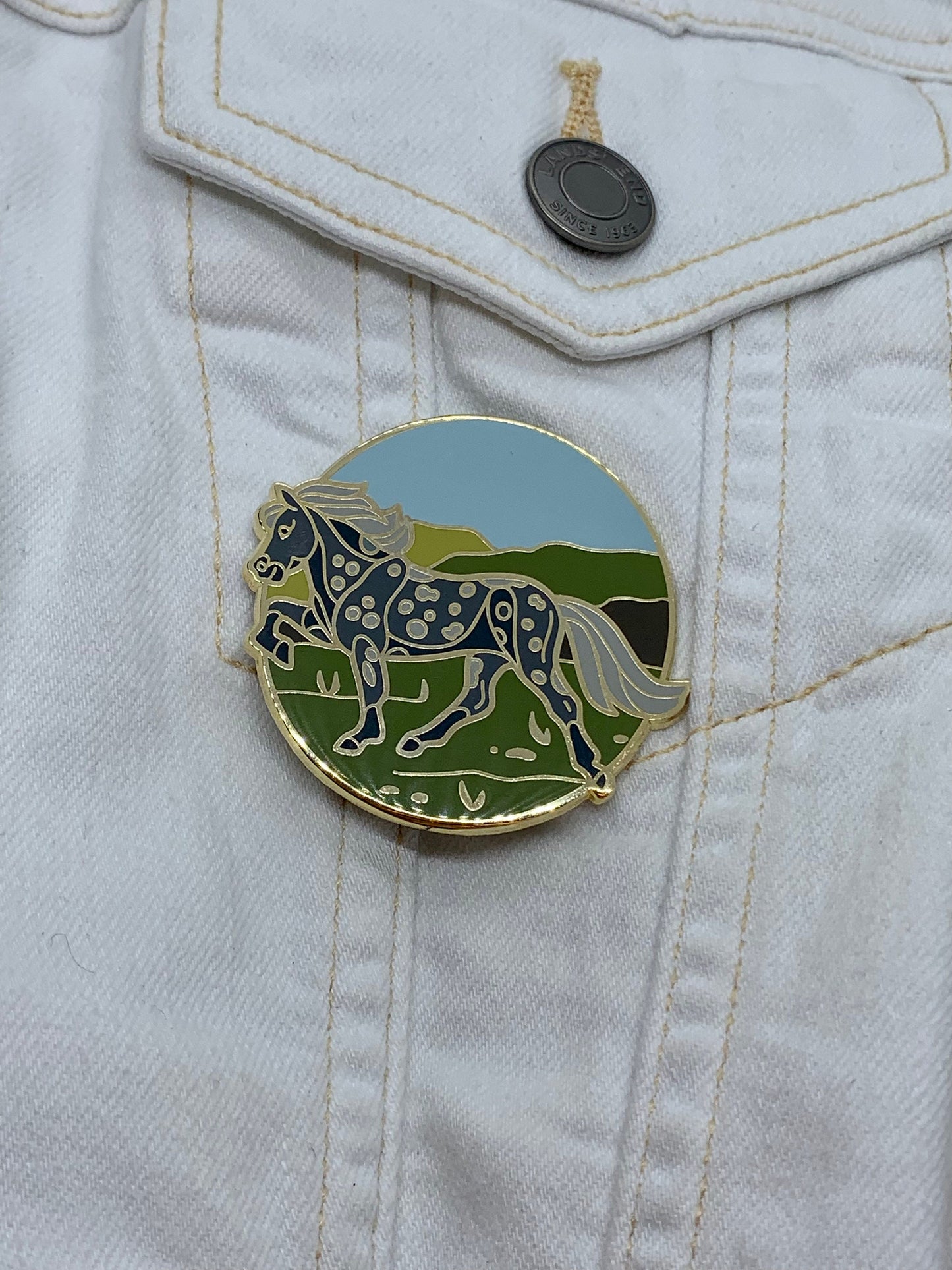 Icelandic Horse Enamel Pin