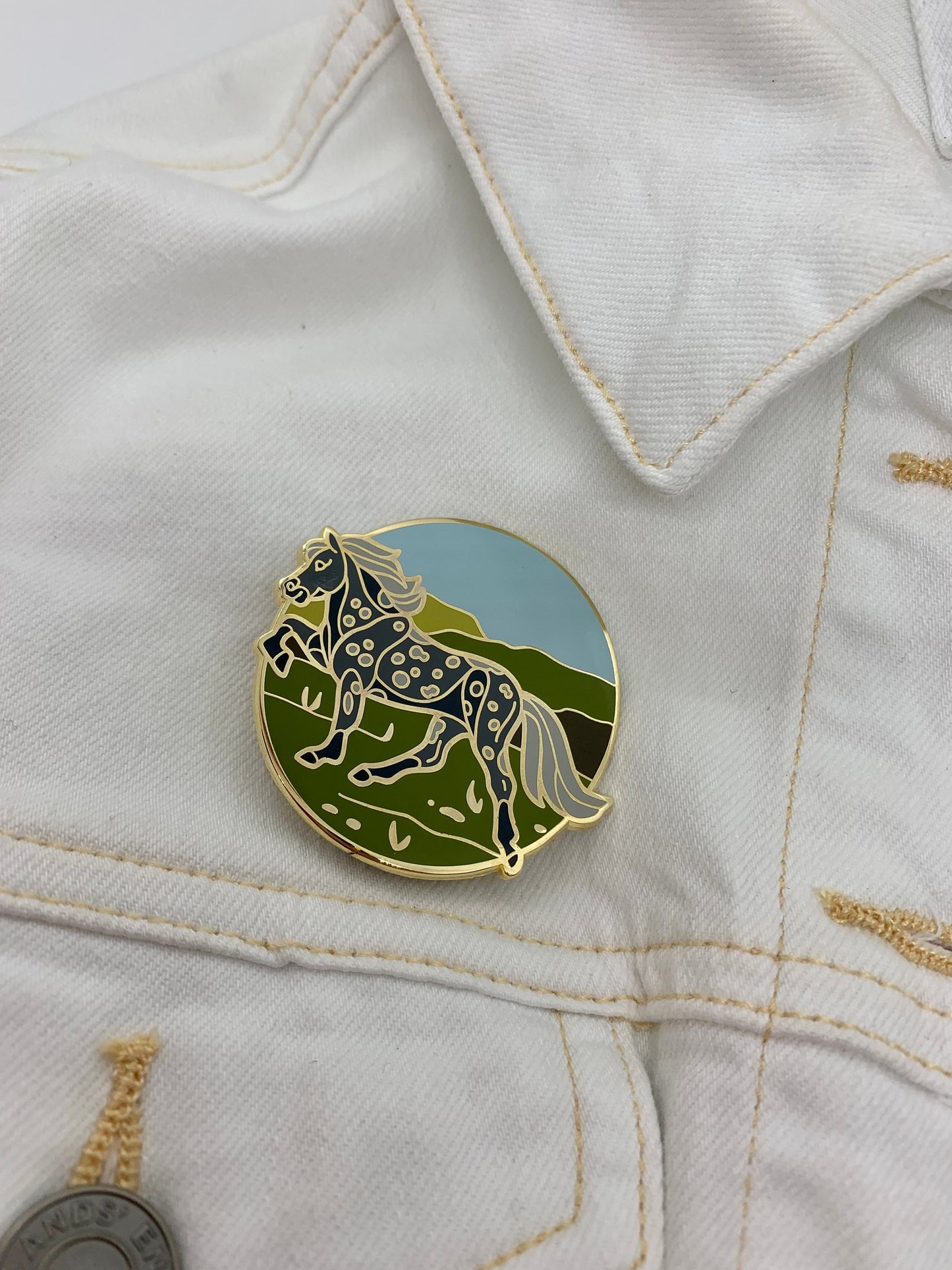 Icelandic Horse Enamel Pin