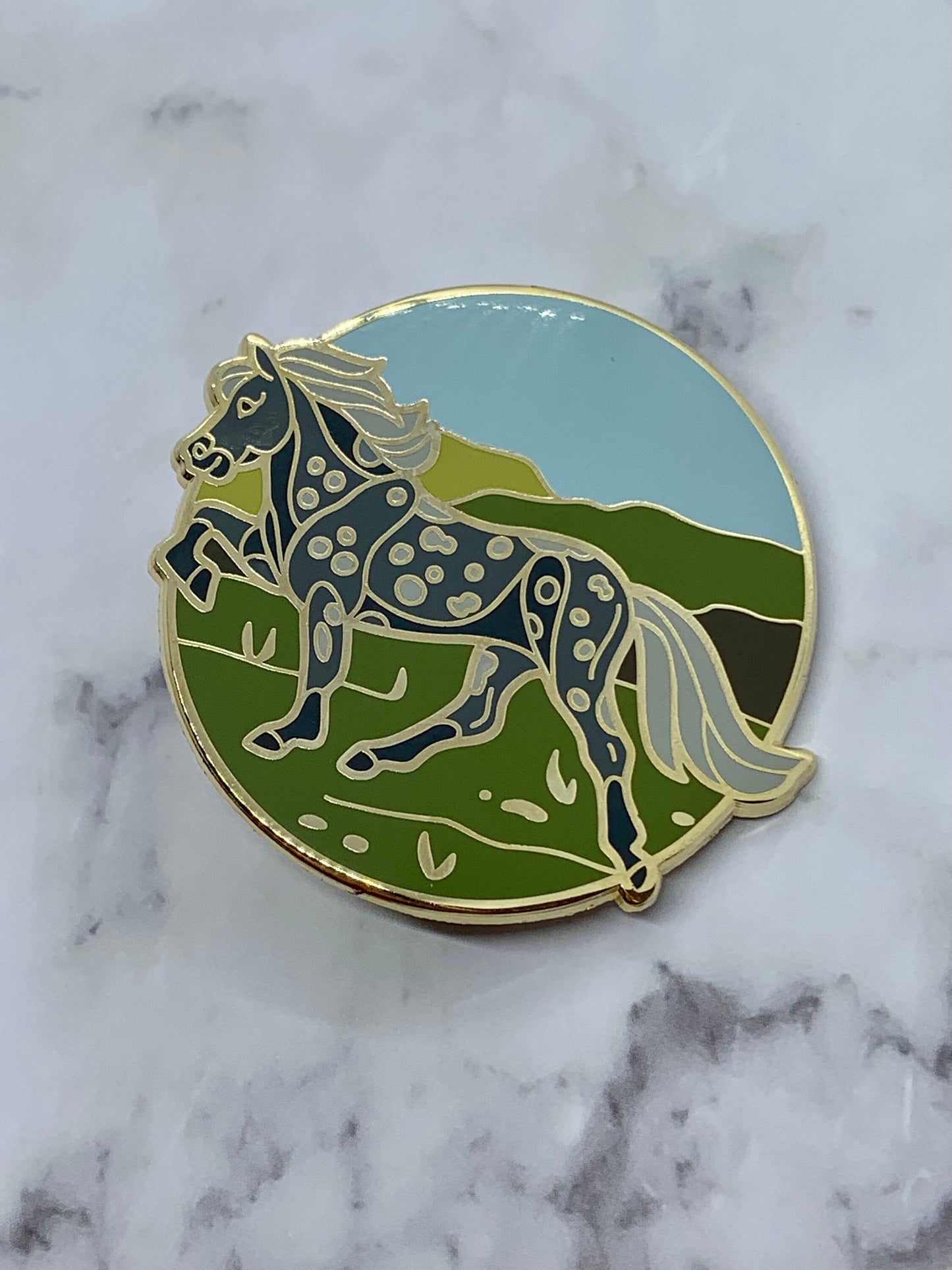 Icelandic Horse Enamel Pin