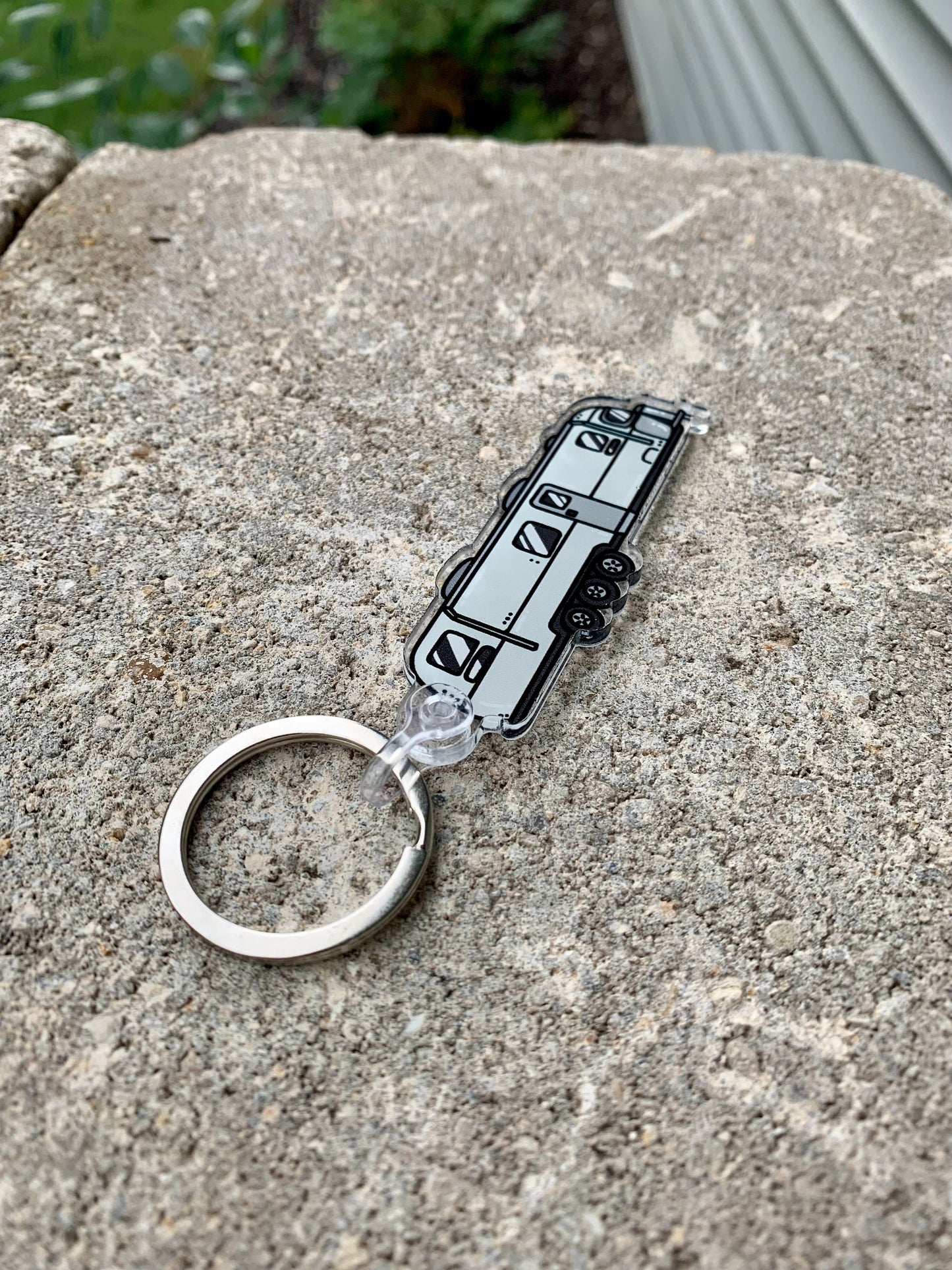 Triple Axle Airstream Acrylic Keychain