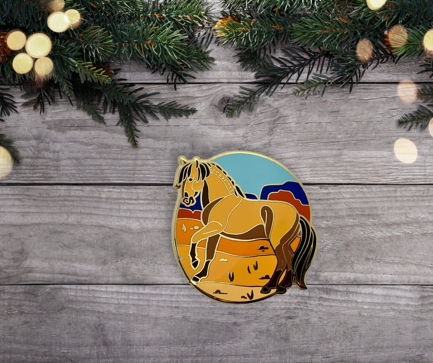 Mustang Horse Enamel Pin