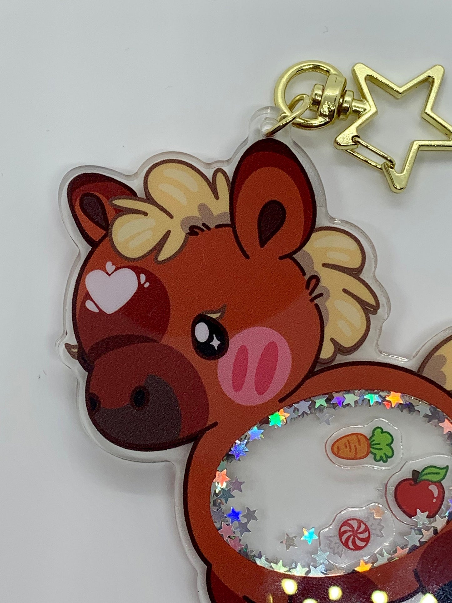 Hungry Horse Shaker Keychain