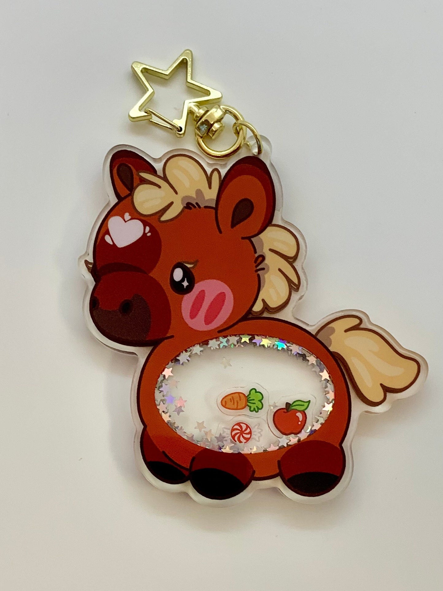 Hungry Horse Shaker Keychain