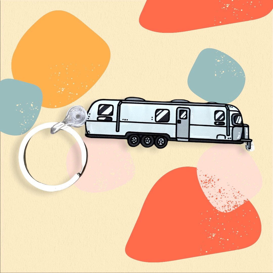 Triple Axle Airstream Acrylic Keychain