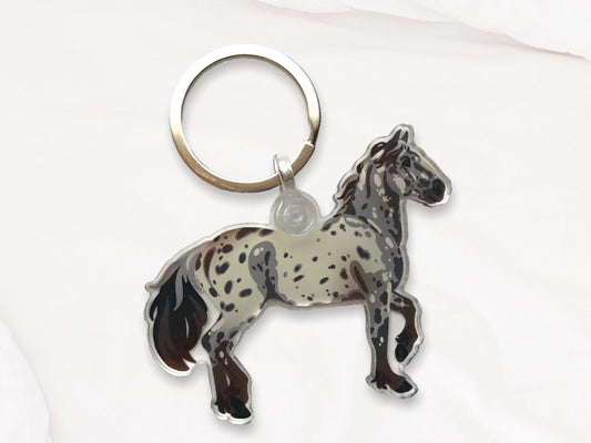 Pony of the Americas Appaloosa Horse Acrylic Keychain