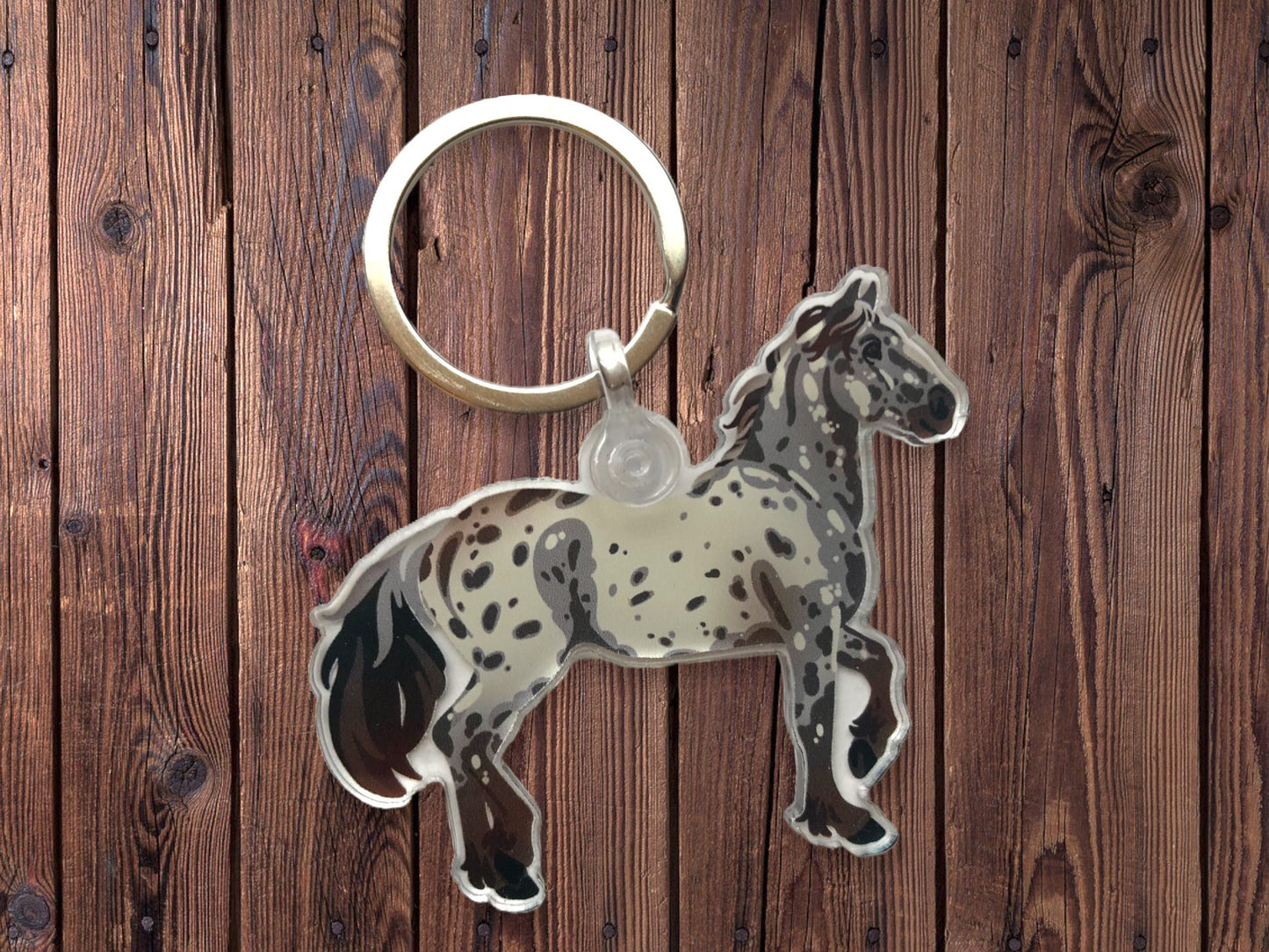 Pony of the Americas Appaloosa Horse Acrylic Keychain