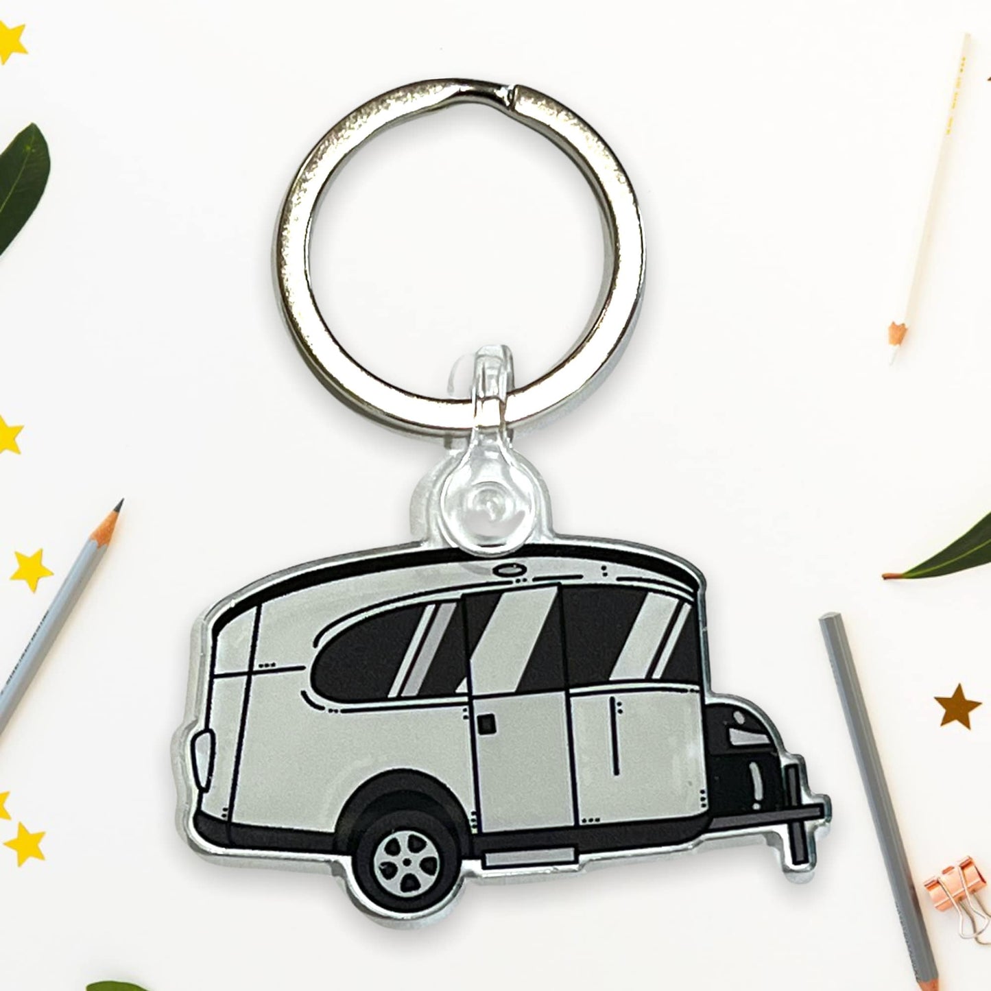 Airstream Basecamp Acrylic Keychain