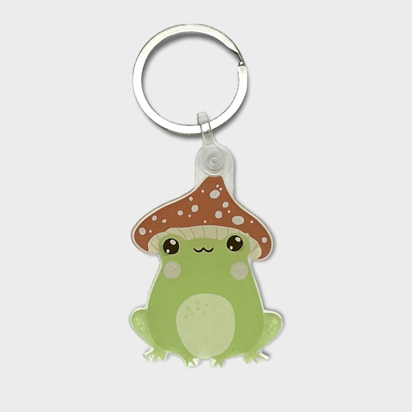 Frog Mushroom Acrylic Keychain