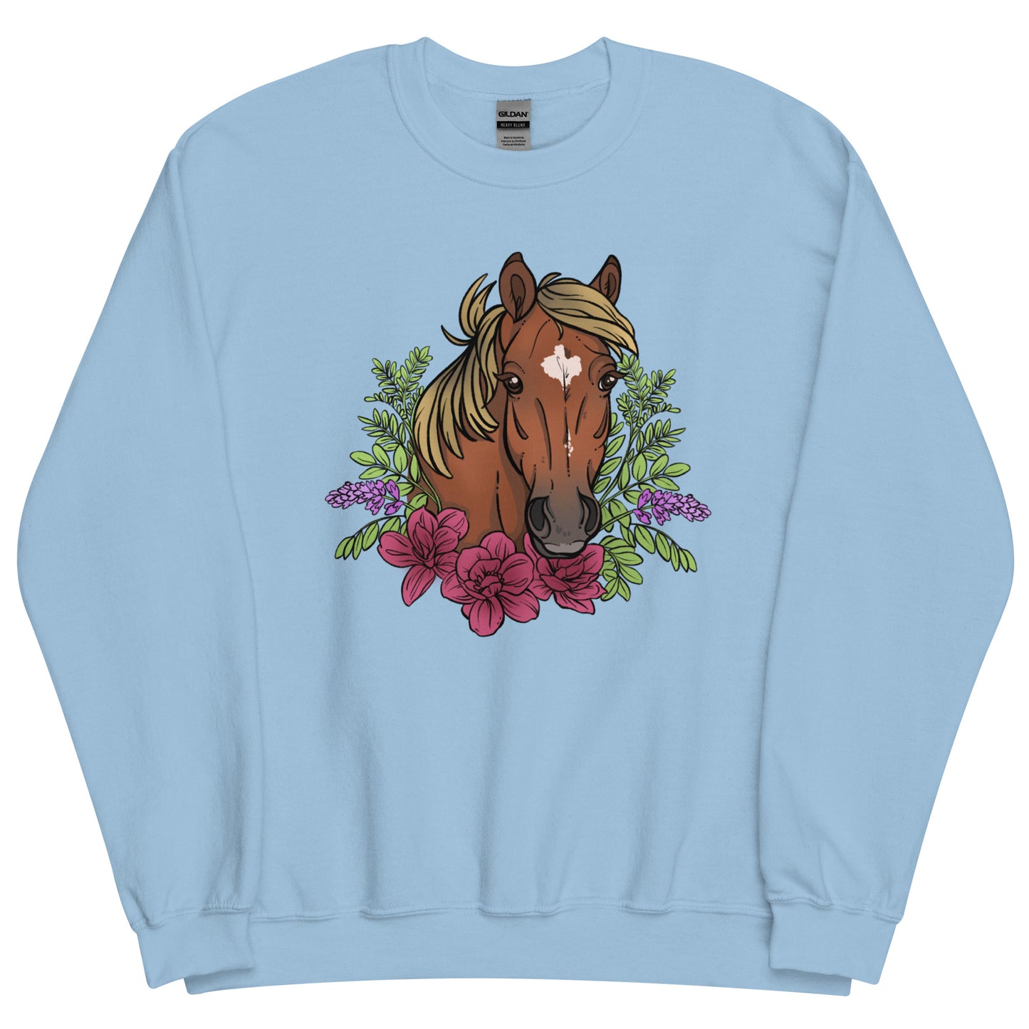 Floral Horse Unisex Sweatshirt