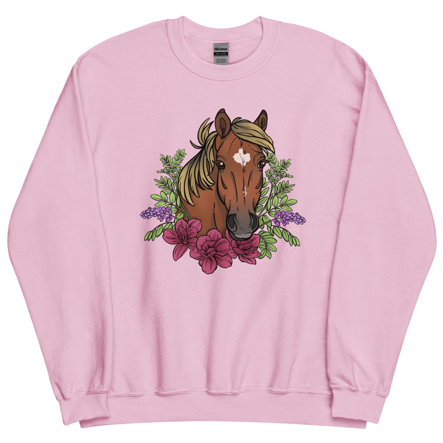 Floral Horse Unisex Sweatshirt